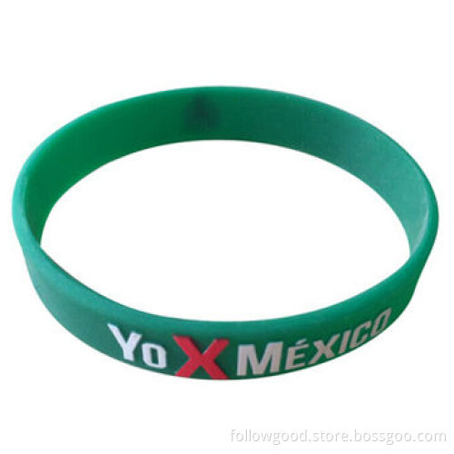 Factory Directly Embossed & Debossed Silicone Wristband